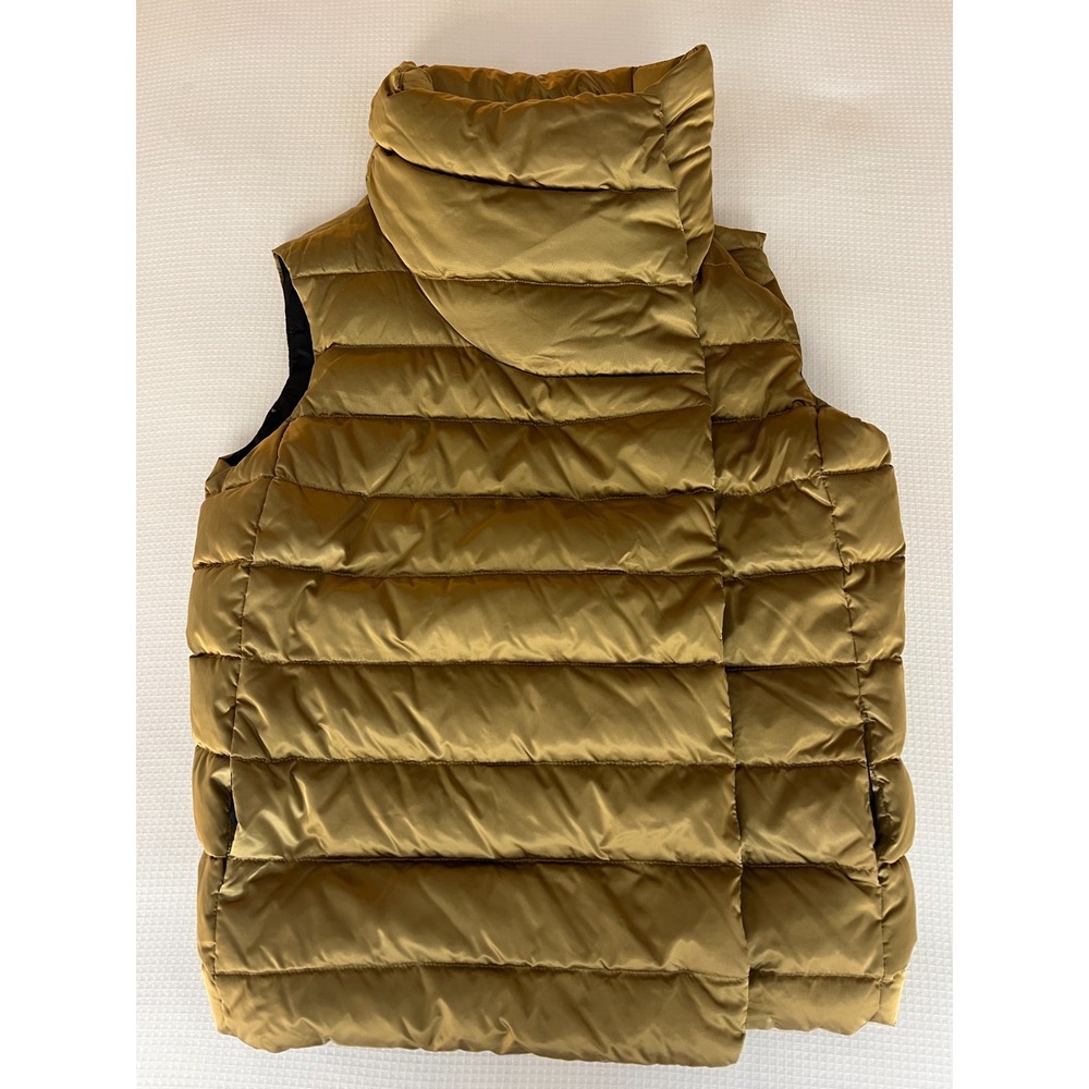 Lauren Ralph Lauren Vest Womens Gold 90%‎ Down Asymmetrical Puffer Sz S NEW $198